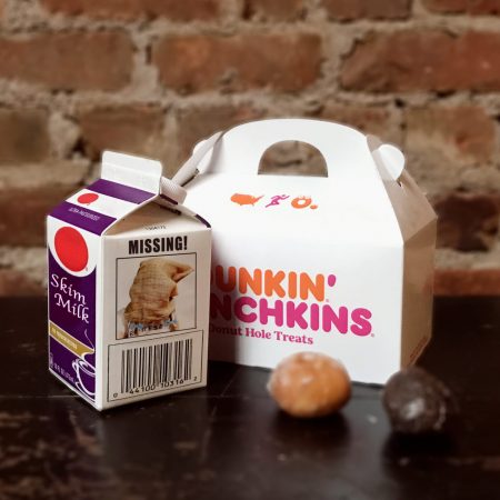 Accomplicetheshow Accomplice The Village Milk Carton Donut Holes Brick Wall