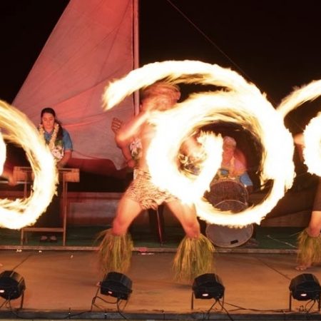 Alohakailuau Aloha Kai Bronze Package Fire Dancers Luau Performance