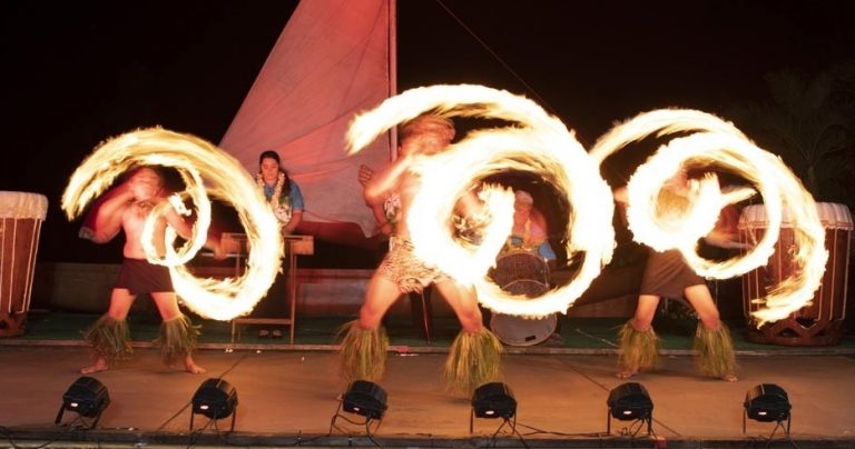 Alohakailuau Aloha Kai Bronze Package Fire Dancers Luau Performance