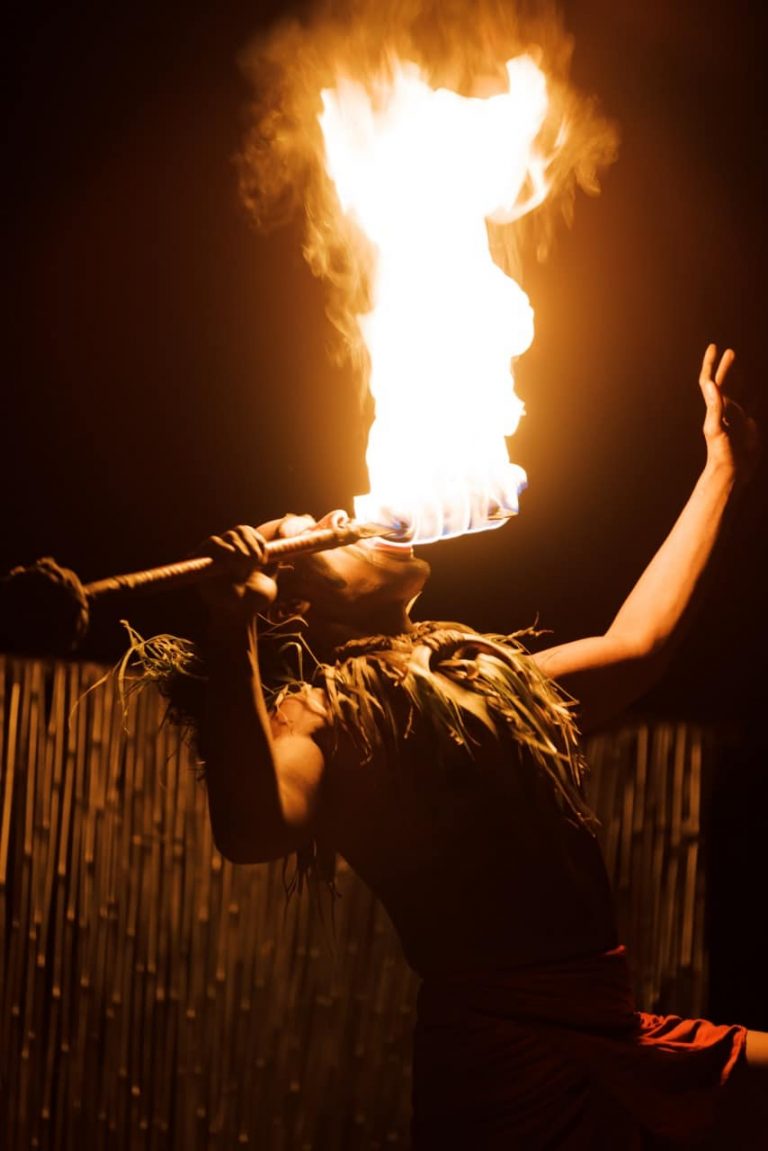 Anainahou Fire Show Fire Breather Performance Night