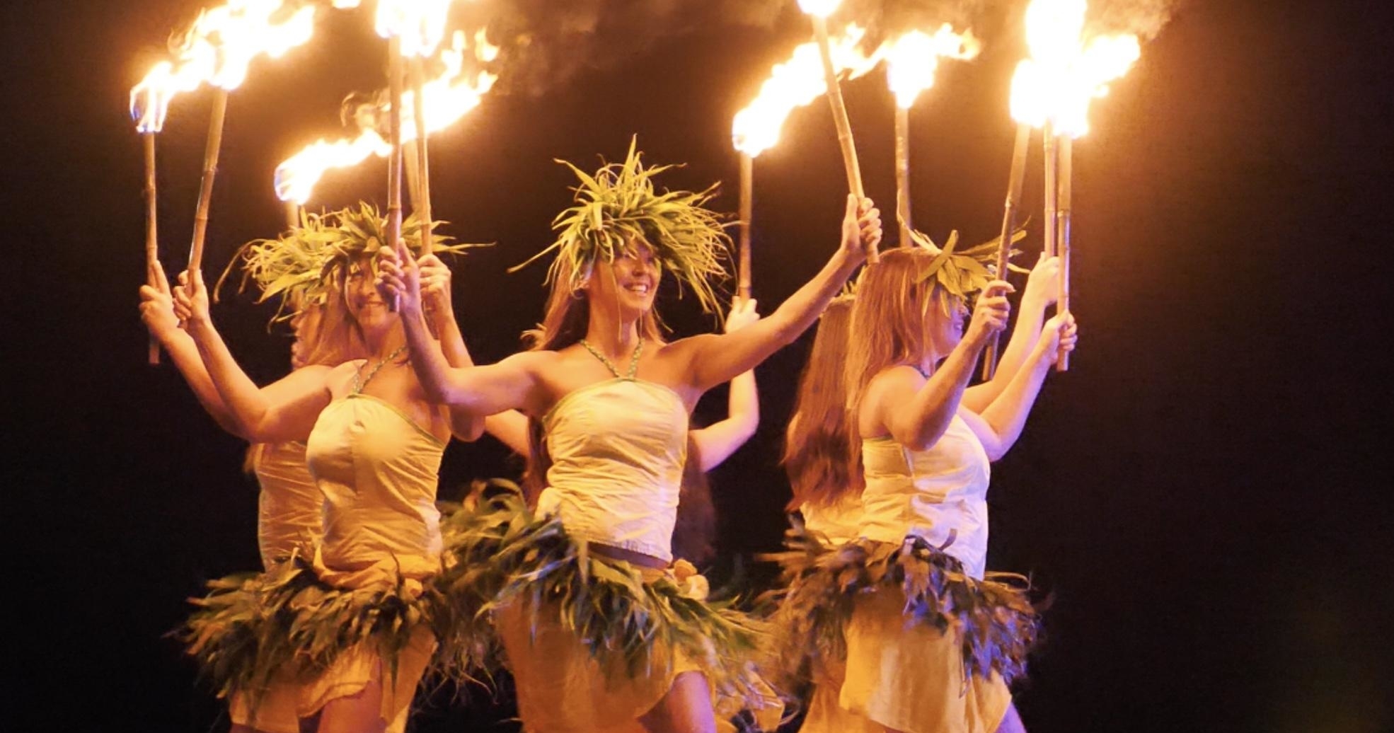 Anainahou Fire Show Fire Dancers Torches Hula Show