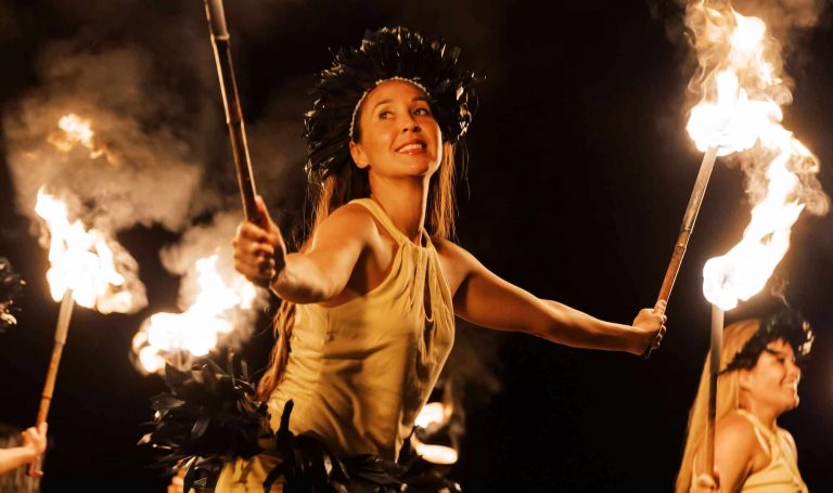 Anainahou Fire Show Fire Dancers Torches Night Performance