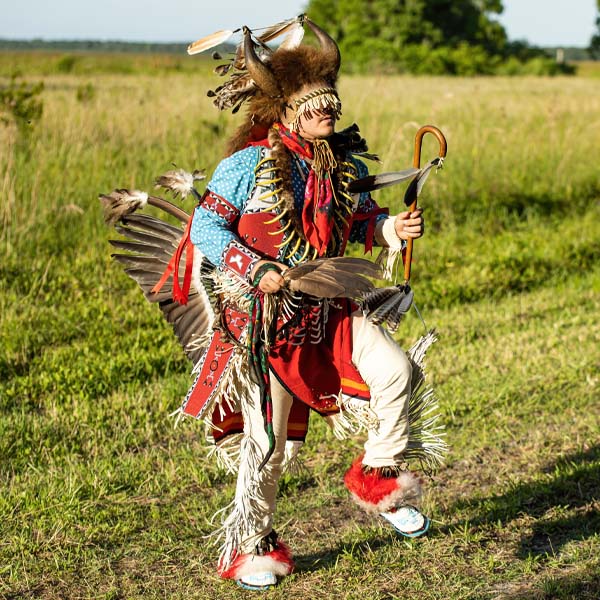 Gonativenow Jororo Native Village Show Native American Dancer Traditional Costume