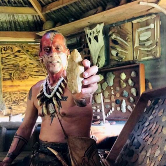 Gonativenow Jororo Native Village Show Native American Man Artifacts Village