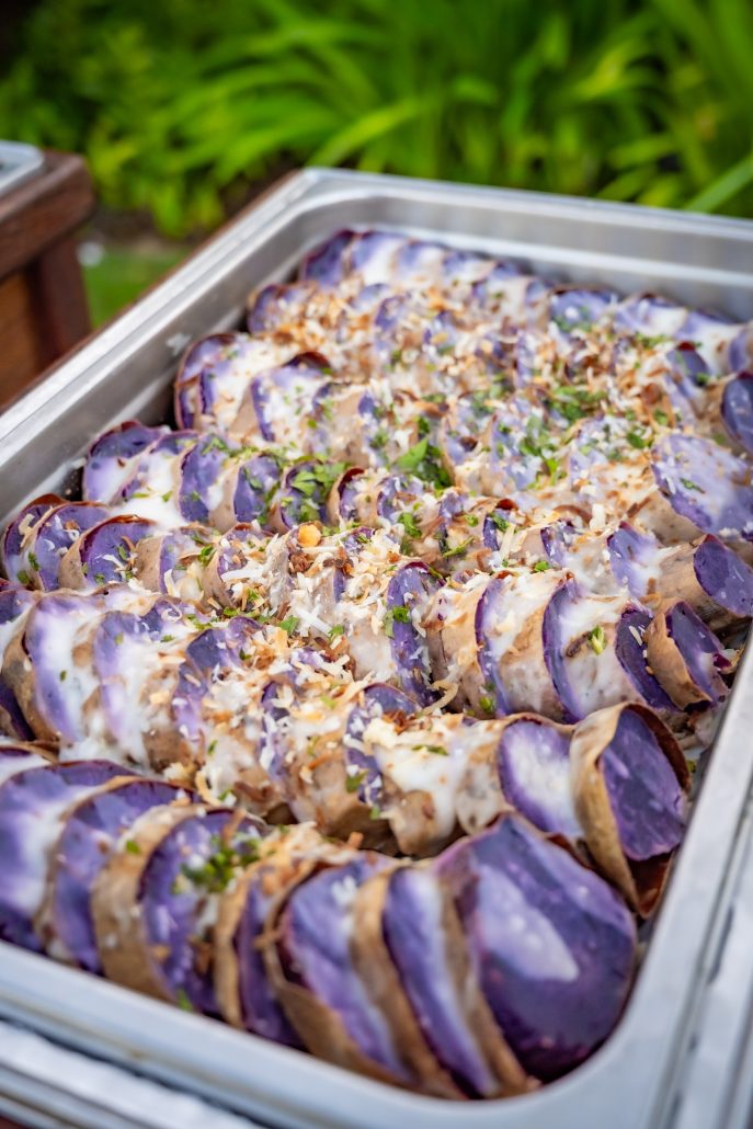 Grandhyattkauailuau General Admission Purple Potato Casserole Coconut Topping