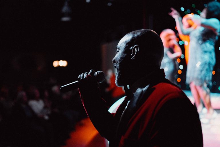 Gtstheatre Original Motown Christmas Tribute Show Singer Microphone Stage Performance