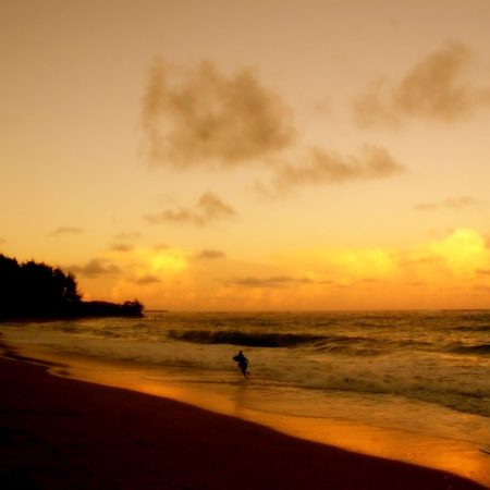 Lanihulientertainment Luxury Sunset Shore Luau Sunset Beach Waves Silhouette