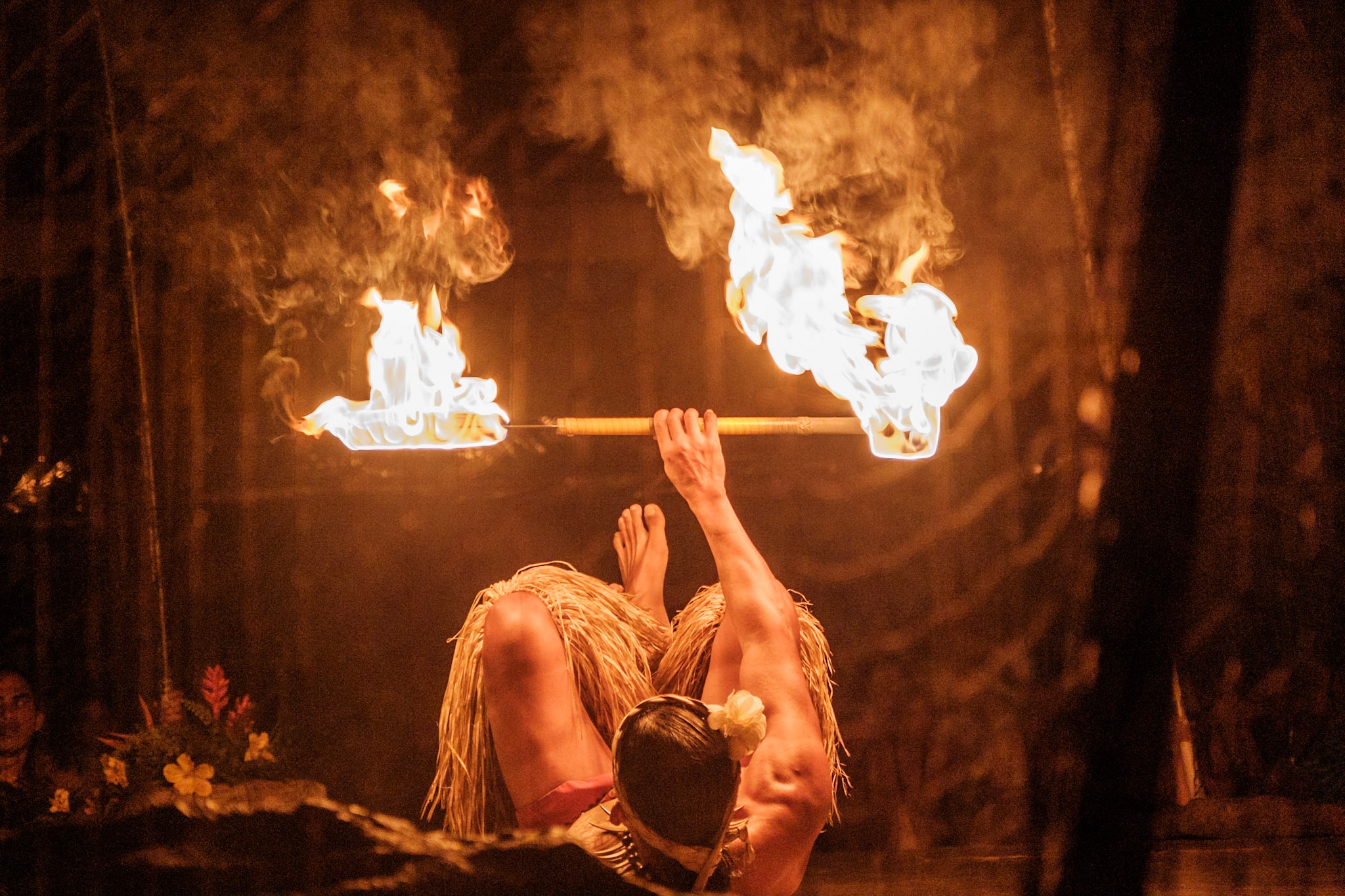 Luau Kalamaku Silver Package Fire Dancer Performance Luau