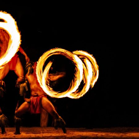 Marriottsunsetluau General Seating Fire Dancers Luau Performance