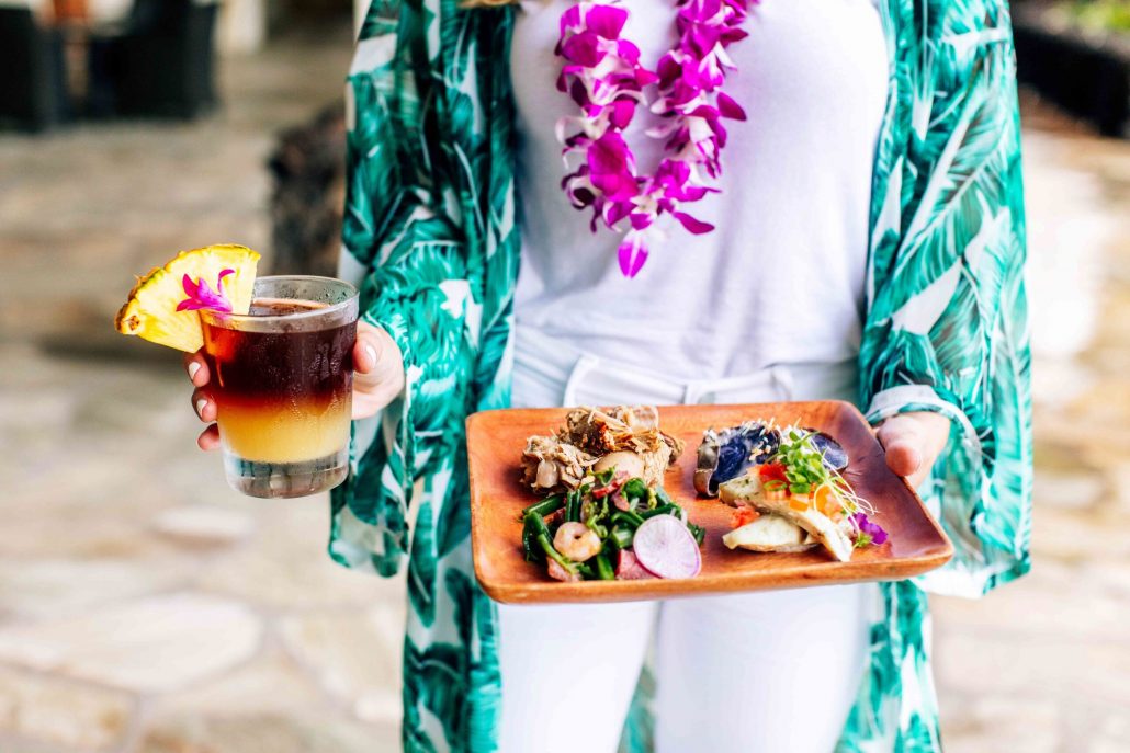 Marriottsunsetluau General Seating Luau Food Drink Lei