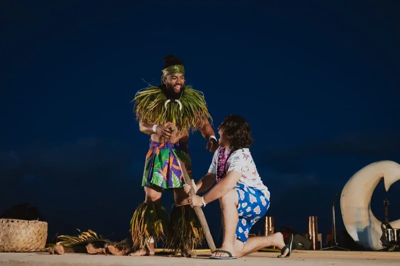 Maukawarriorsluau Koa Classic Package Rear Seating Luau Performers Dance Stage
