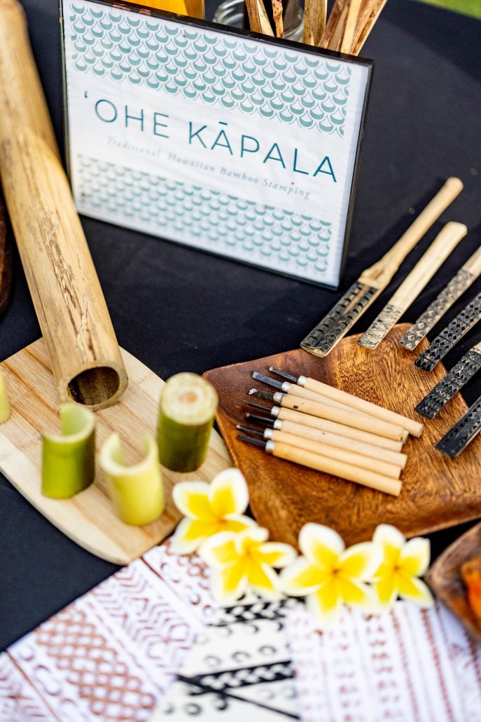 Okrluau Feast Fire Luau General Seating Outrigge Bamboo Stamping Tools Flowers