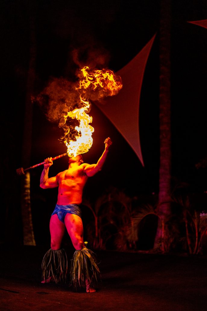 Okrluau Feast Fire Luau General Seating Outrigge Fire Dancer Luau Performance