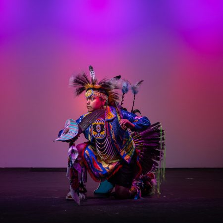 Red Heritage Native American Show Only Dancer Colorful Costume Stage Performance