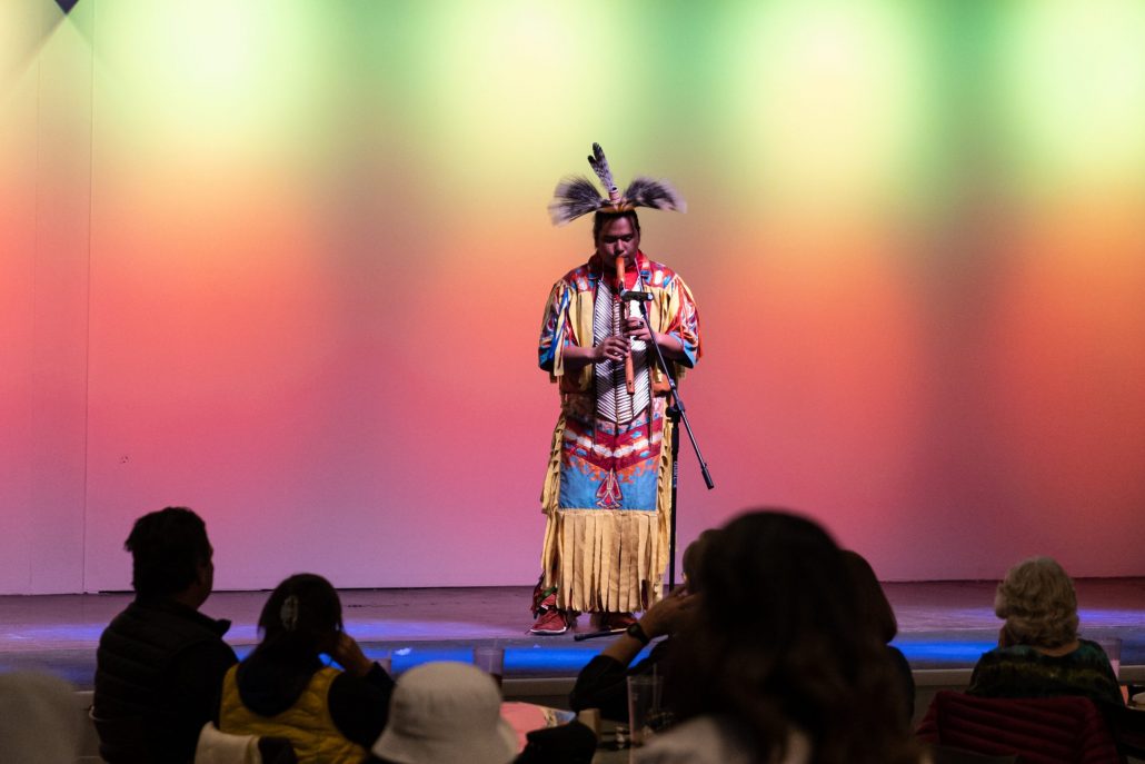 Red Heritage Native American Show Only Native American Performer Flute Show