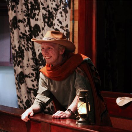 Rigatonysdinnershow Murder In The Wild West Cowboy Actor Lantern Cowhide
