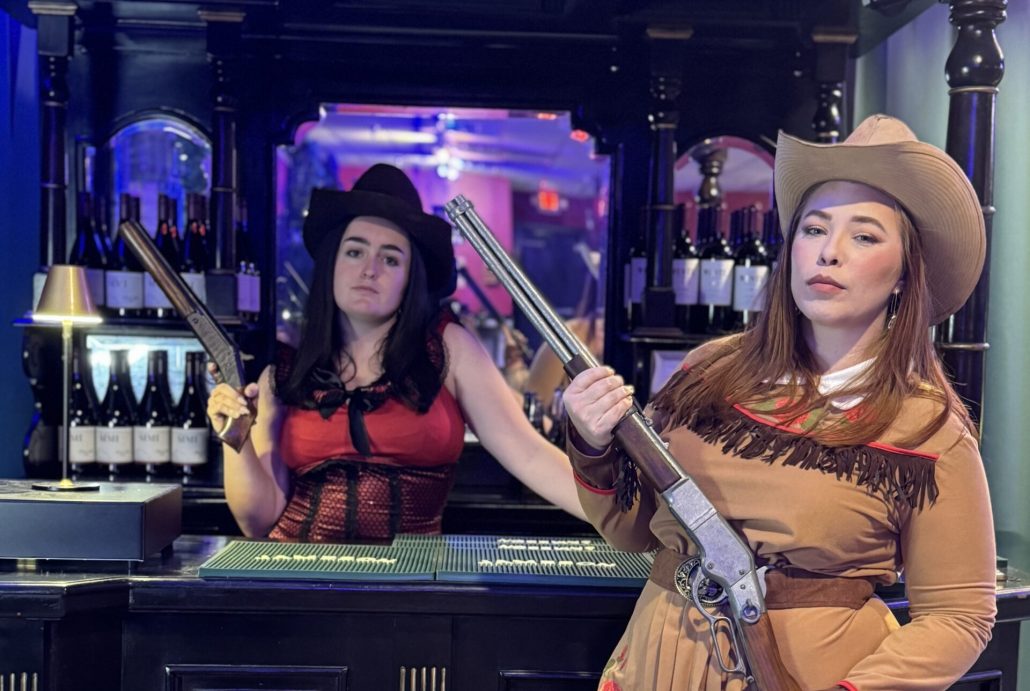 Rigatonysdinnershow Riga Tony S Murder Mystery Cowgirls Bar Guns Wine