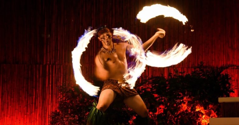 Royallahaina General Admission Fire Dancer Performance Luau