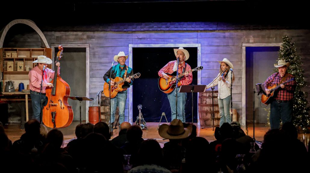 Theshepherdofthehills An Old Trail Christmas Chuckwagon Show Cowboy Band Christmas Show Stage 