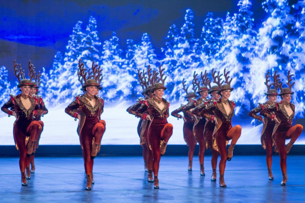 Walksnyc Radio City Christmas Spectacular Show  Dancers Reindeer Costumes Stage
