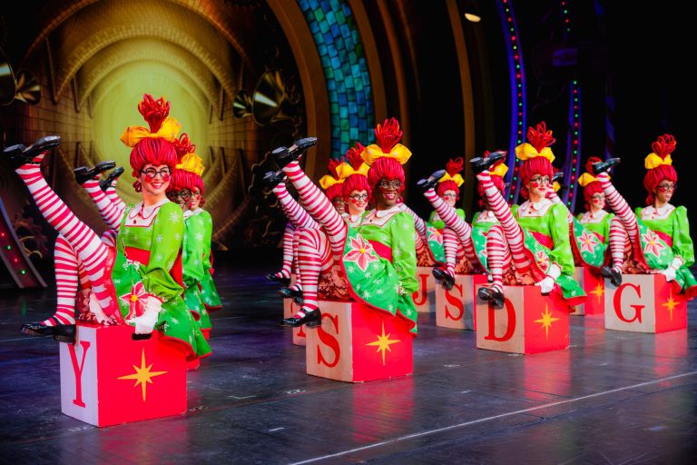 Walksnyc Radio City Christmas Spectacular Show  Performers Colorful Costumes Dance Show