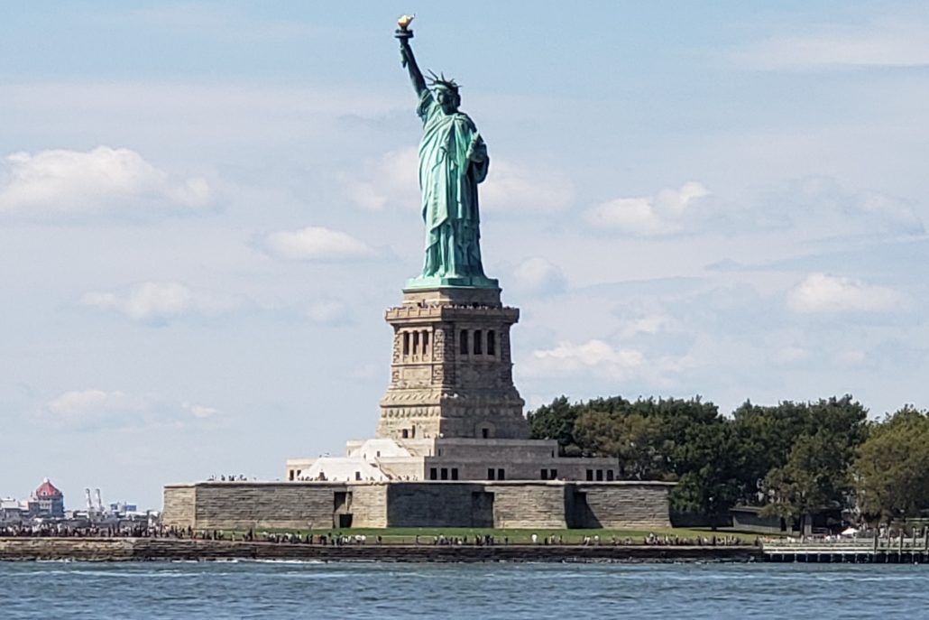 Walksnyc Radio City Christmas Spectacular Show  Statue Of Liberty Cruise Sky Clouds