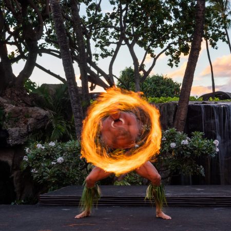 Westinmaui Ohana Seating Fire Dancer Luau Performance